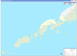 Aleutians-East Basic<br>Wall Map